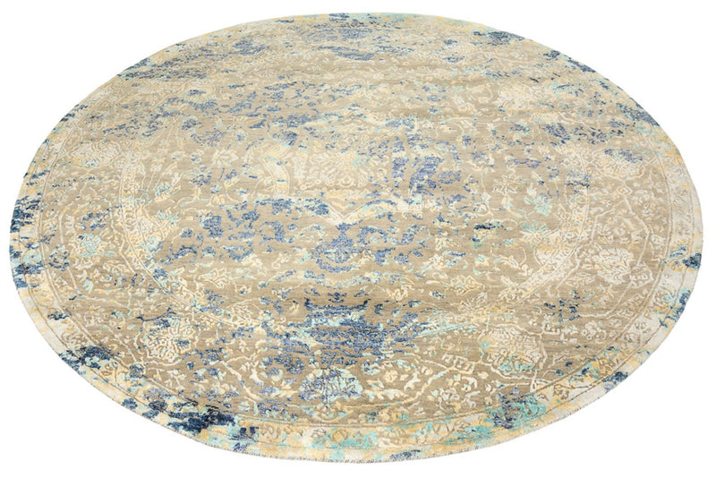 Designer Teppich rund  - 201 x 199 cm - mehrfarbig
