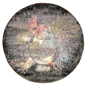 Designer Teppich rund  - 185 x 183 cm - mehrfarbig