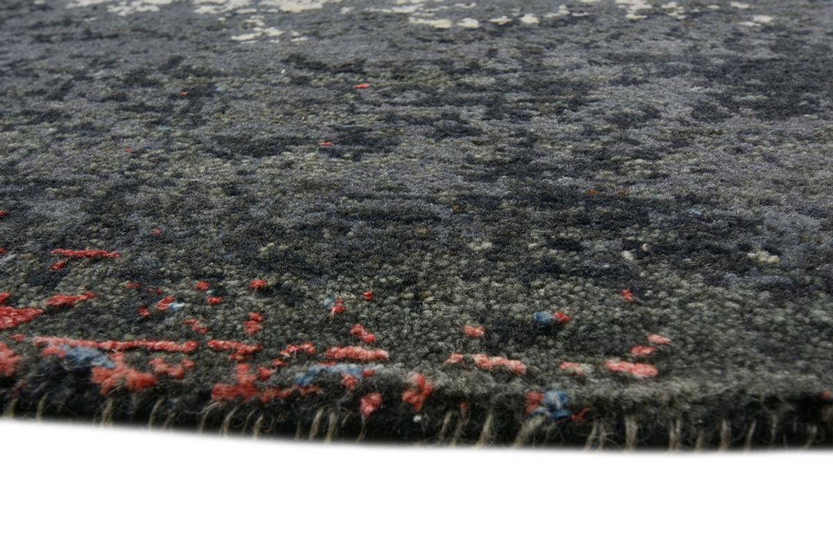 Designer Teppich rund  - 185 x 183 cm - mehrfarbig