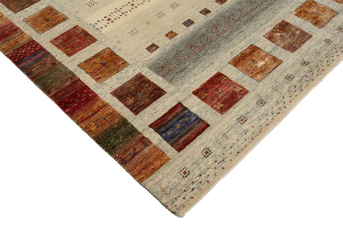 Gabbeh Teppich - Loribaft Indus quadratisch  - 206 x 205 cm - mehrfarbig