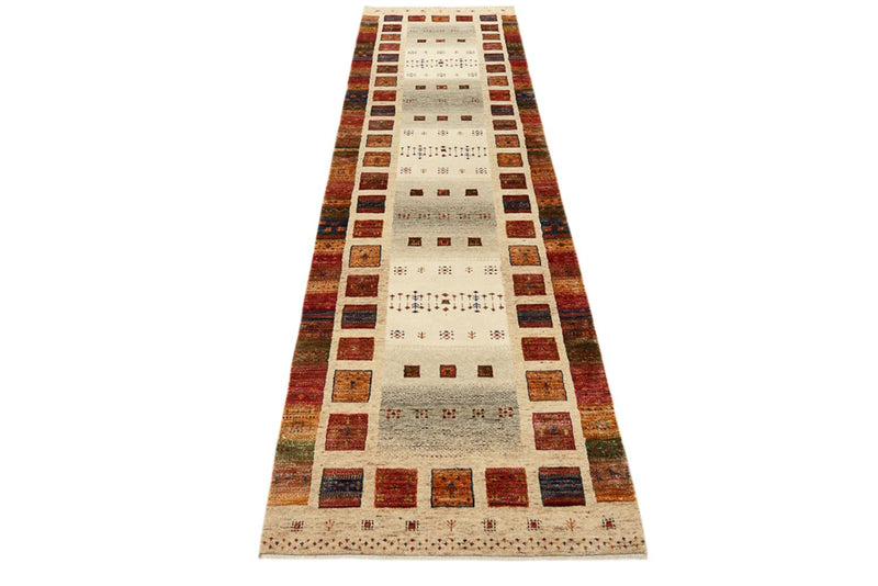 Läufer Gabbeh - Loribaft Indus - 295 x 82 cm - mehrfarbig