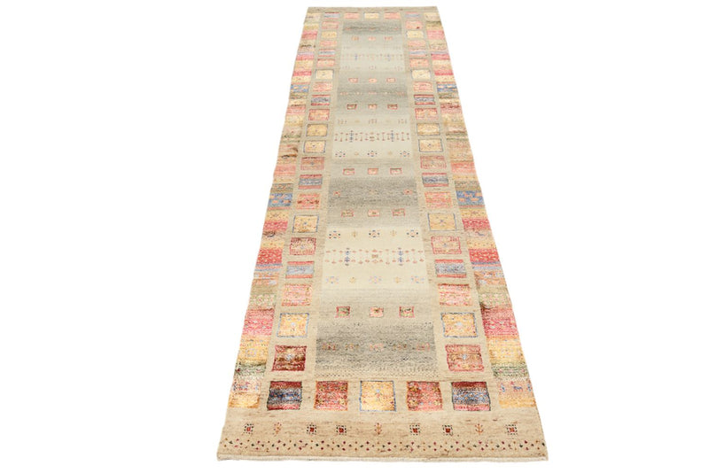 Läufer Gabbeh - Loribaft Indus - 295 x 82 cm - mehrfarbig