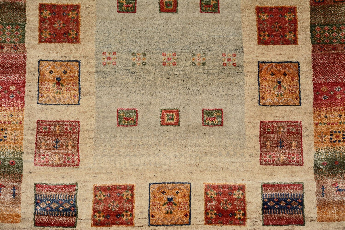 Läufer Gabbeh - Loribaft Indus - 245 x 83 cm - mehrfarbig