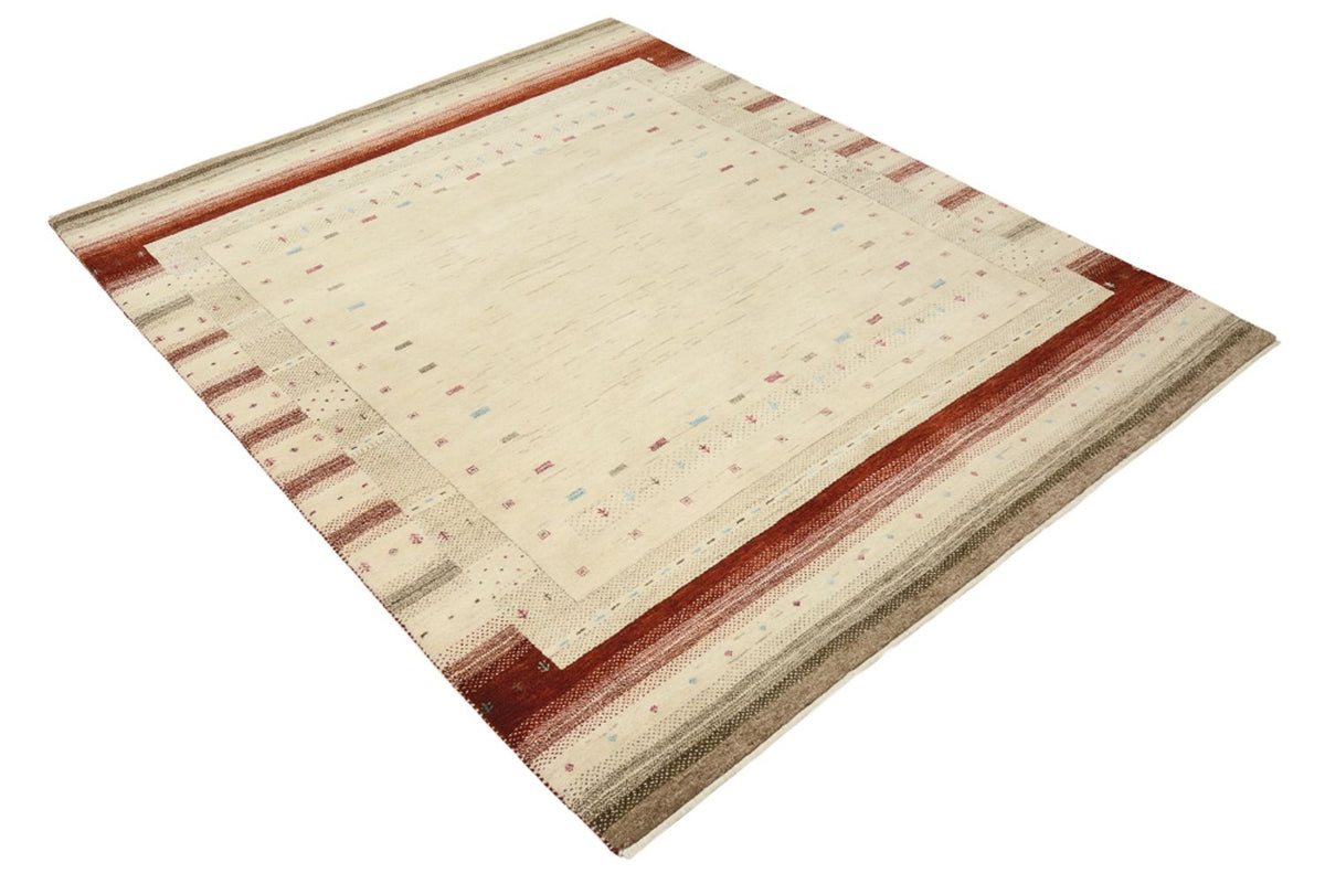 Gabbeh Teppich - Loribaft Indus - 199 x 158 cm - hellbeige