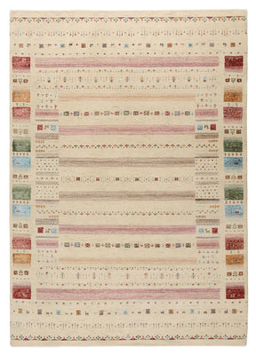 Gabbeh Teppich - Loribaft Indus - 246 x 174 cm - hellbeige