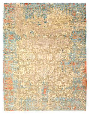 Designer Teppich - 196 x 152 cm - camel
