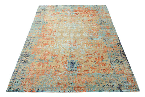 Designer Teppich - 195 x 149 cm - mehrfarbig