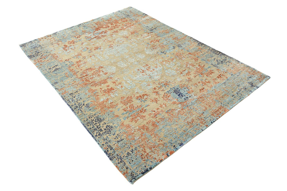 Designer Teppich - 195 x 149 cm - mehrfarbig