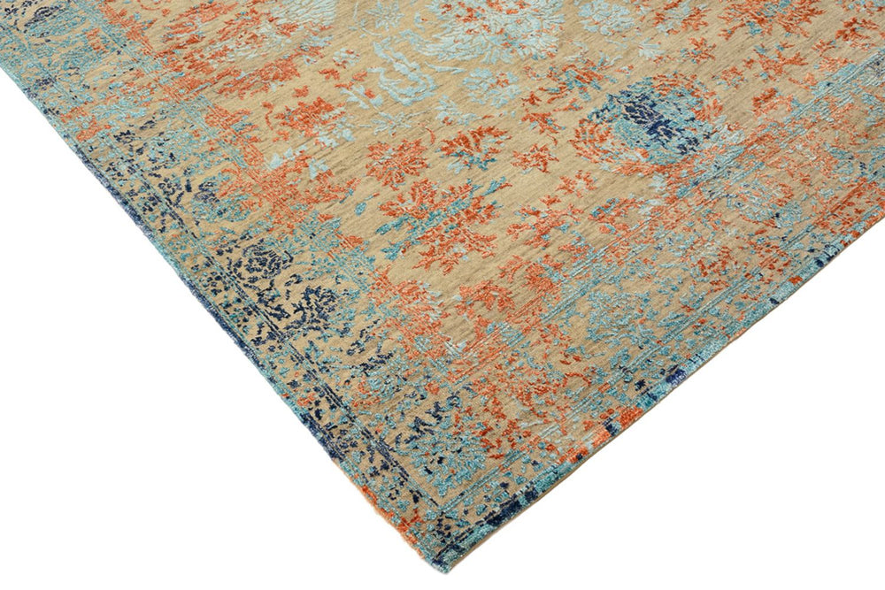 Designer Teppich - 195 x 149 cm - mehrfarbig