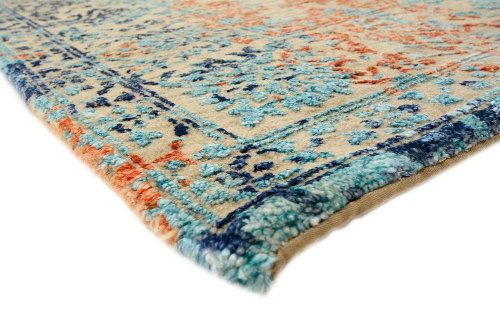 Designer Teppich - 195 x 149 cm - mehrfarbig