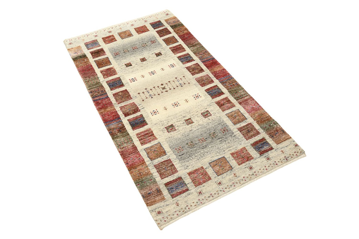 Gabbeh Teppich - Loribaft Indus - 142 x 76 cm - mehrfarbig