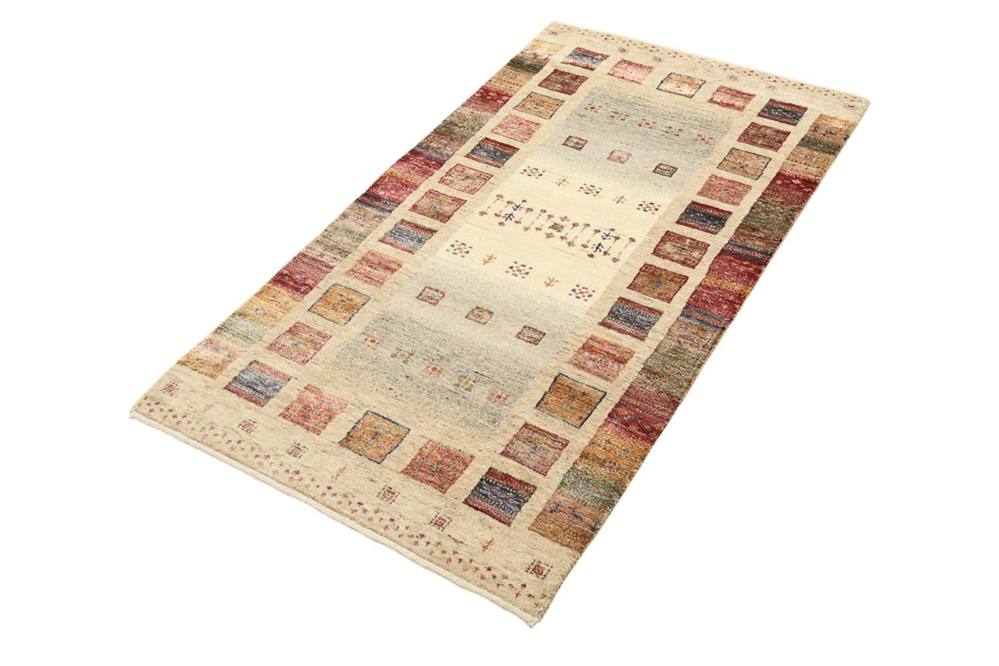 Gabbeh Teppich - Loribaft Indus - 145 x 77 cm - mehrfarbig