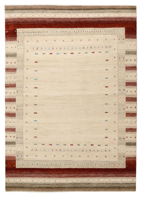 Gabbeh Teppich - Loribaft Indus - 239 x 169 cm - hellbeige
