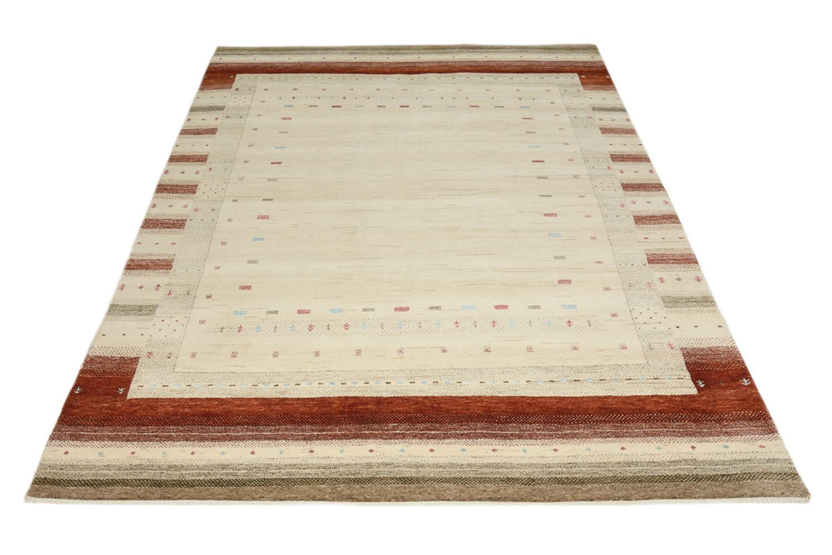 Gabbeh Teppich - Loribaft Indus - 239 x 169 cm - hellbeige