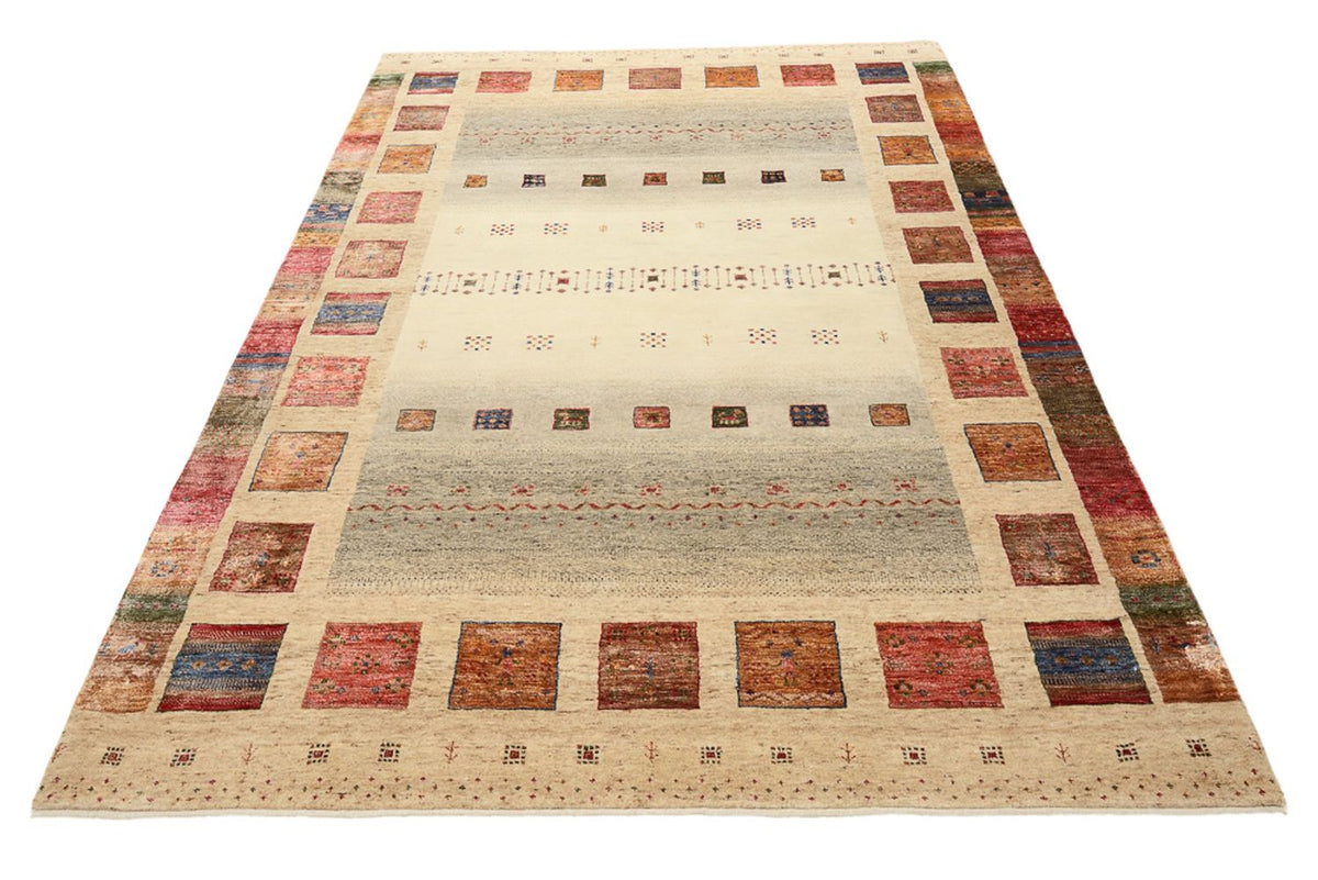 Gabbeh Teppich - Loribaft Indus - 244 x 172 cm - mehrfarbig