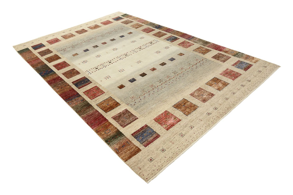 Gabbeh Teppich - Loribaft Indus - 302 x 205 cm - mehrfarbig