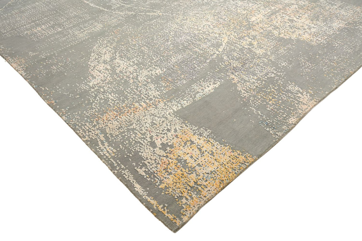 Designer Teppich - 366 x 281 cm - dunkelbeige