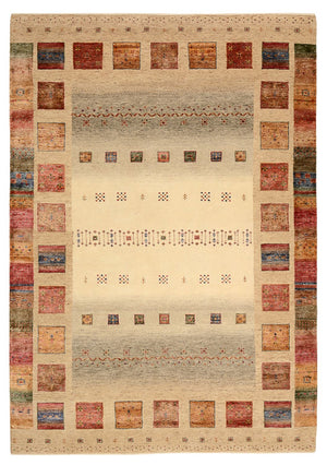 Gabbeh Teppich - Loribaft Indus - 242 x 168 cm - mehrfarbig
