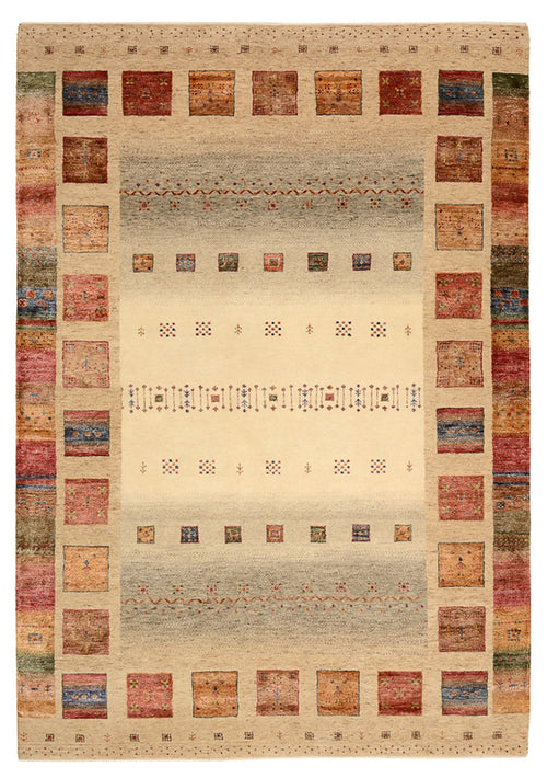Gabbeh Teppich - Loribaft Indus - 242 x 168 cm - mehrfarbig