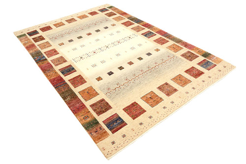 Gabbeh Teppich - Loribaft Indus - 242 x 168 cm - mehrfarbig