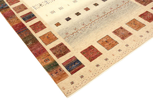Gabbeh Teppich - Loribaft Indus - 242 x 168 cm - mehrfarbig