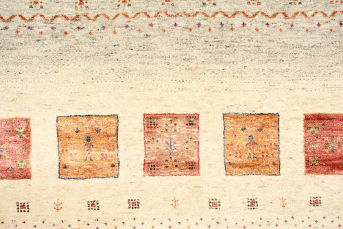 Gabbeh Teppich - Loribaft Indus - 242 x 168 cm - mehrfarbig
