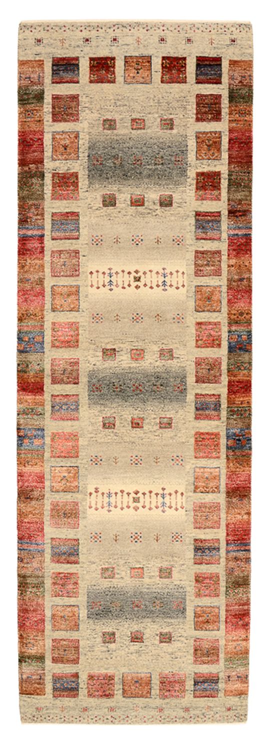 Läufer Gabbeh - Loribaft Indus - 247 x 82 cm - mehrfarbig