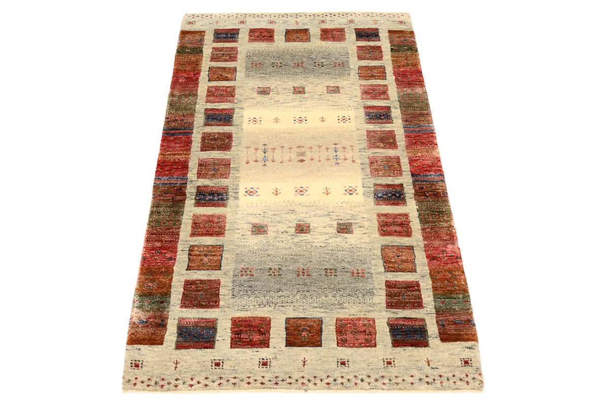 Gabbeh Teppich - Loribaft Indus - 139 x 76 cm - mehrfarbig
