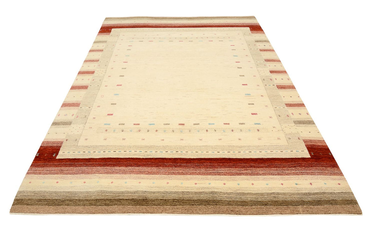 Gabbeh Teppich - Loribaft Indus - 299 x 210 cm - hellbeige
