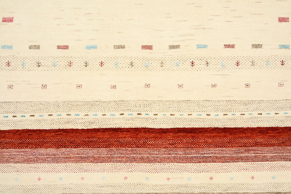 Gabbeh Teppich - Loribaft Indus - 299 x 210 cm - hellbeige