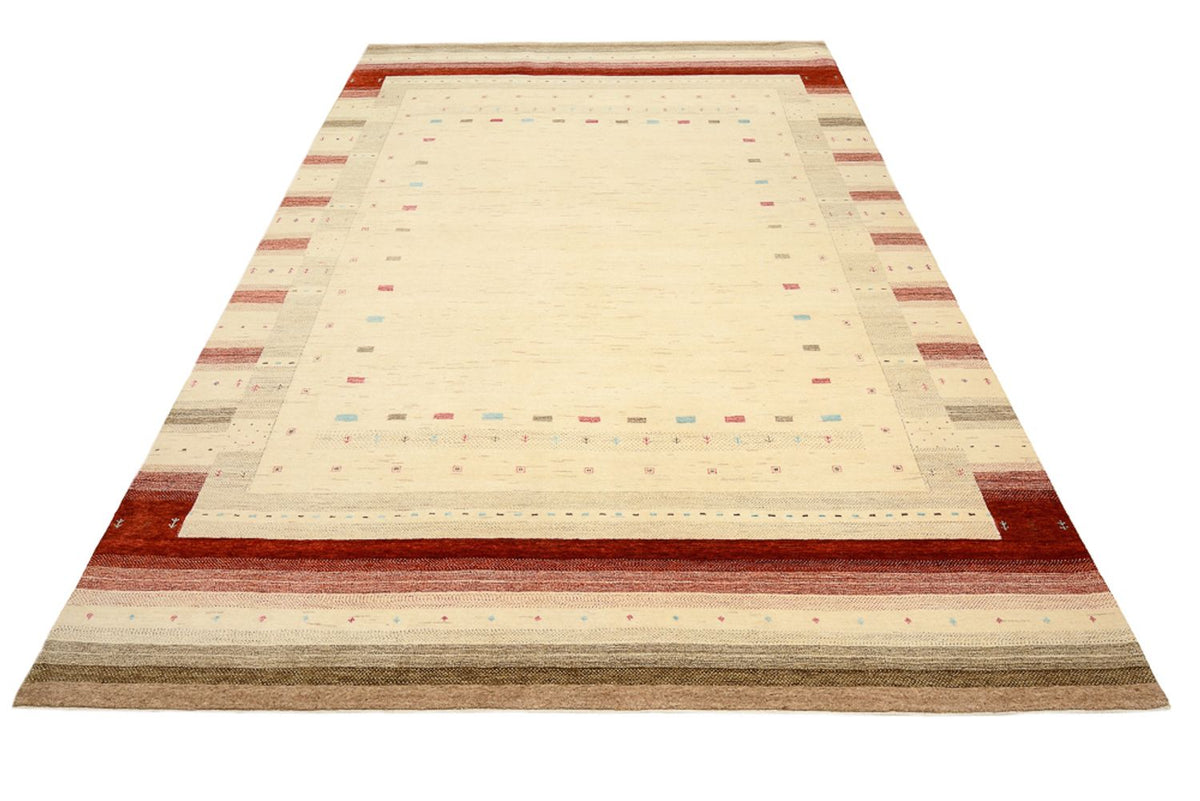 Gabbeh Teppich - Loribaft Indus - 349 x 251 cm - hellbeige