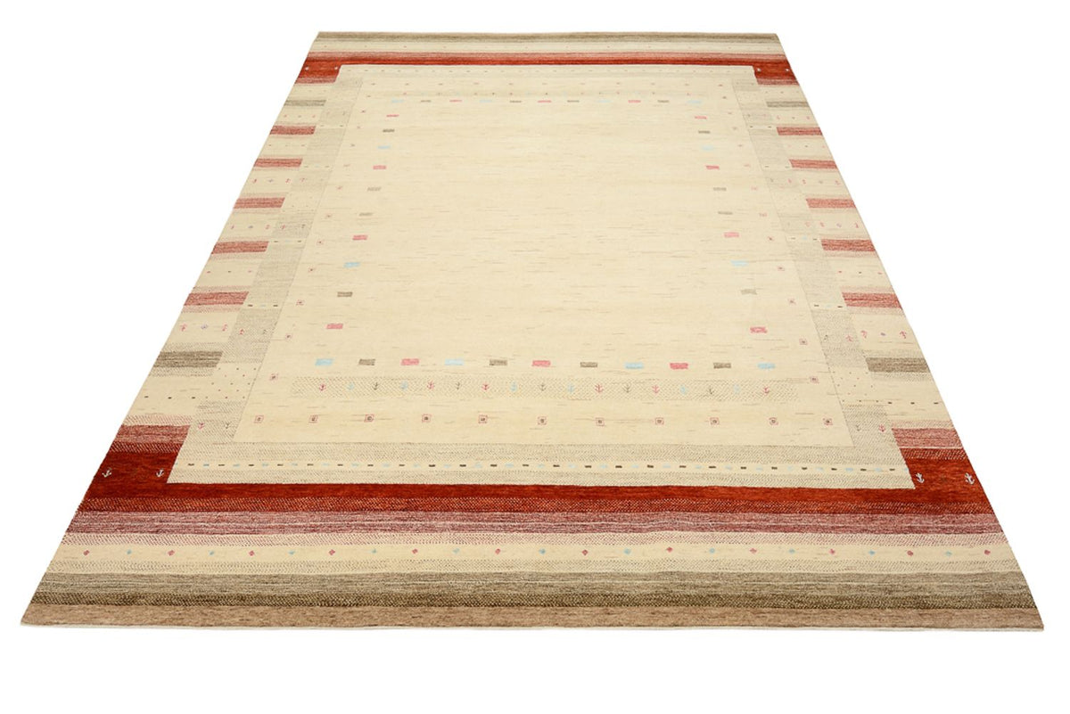 Gabbeh Teppich - Loribaft Indus - 349 x 251 cm - hellbeige