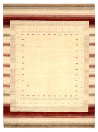 Gabbeh Teppich - Loribaft Indus - 342 x 254 cm - hellbeige