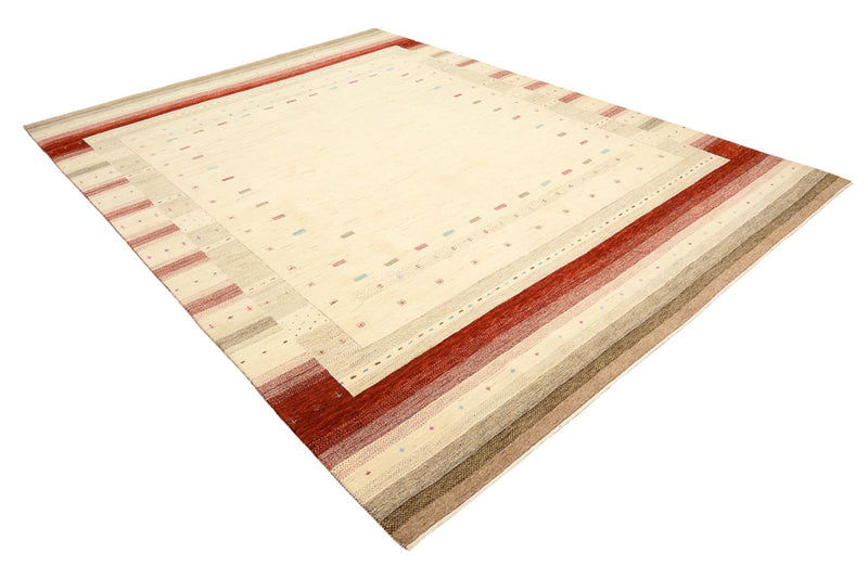 Gabbeh Teppich - Loribaft Indus - 342 x 254 cm - hellbeige