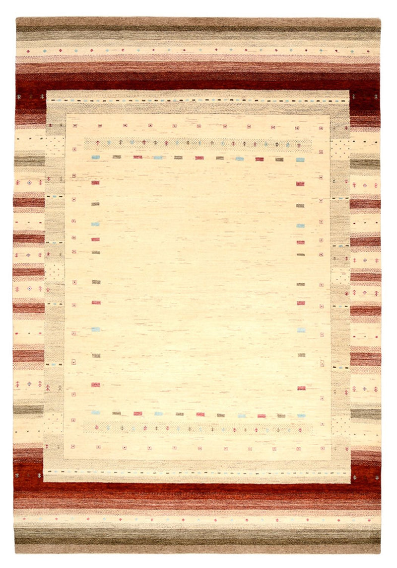Gabbeh Teppich - Loribaft Indus - 304 x 205 cm - hellbeige