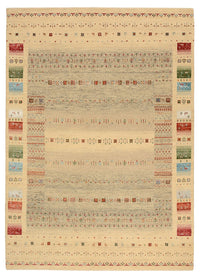 Gabbeh Teppich - Loribaft Indus - 241 x 172 cm - dunkelbeige