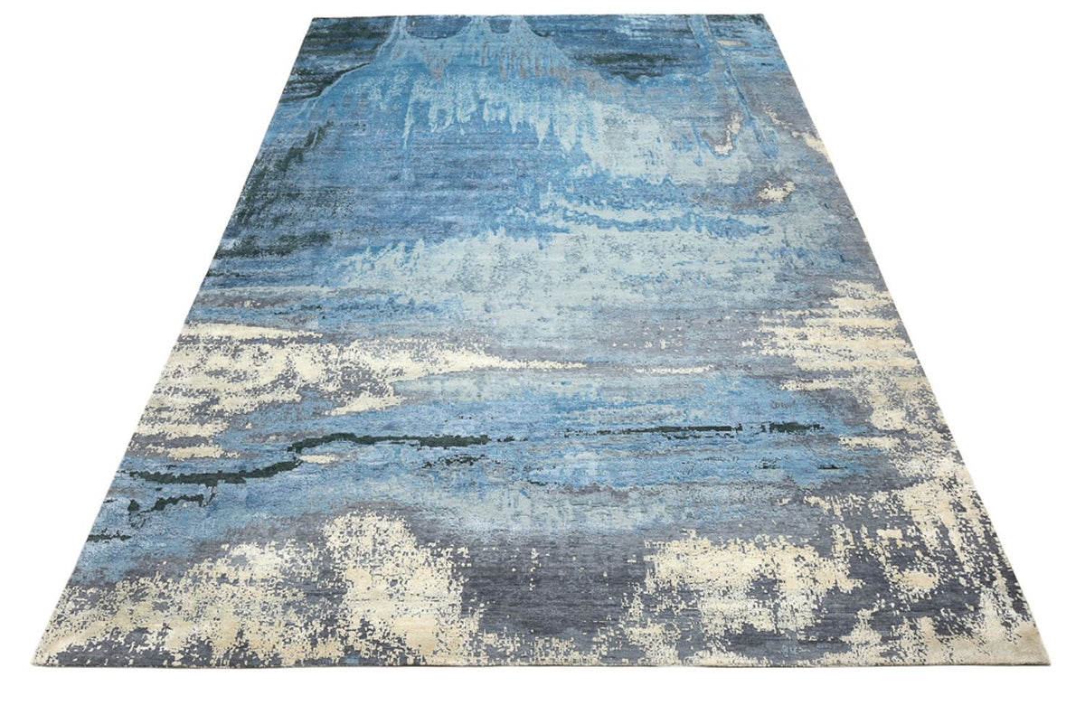 Designer Teppich - 430 x 306 cm - dunkelblau
