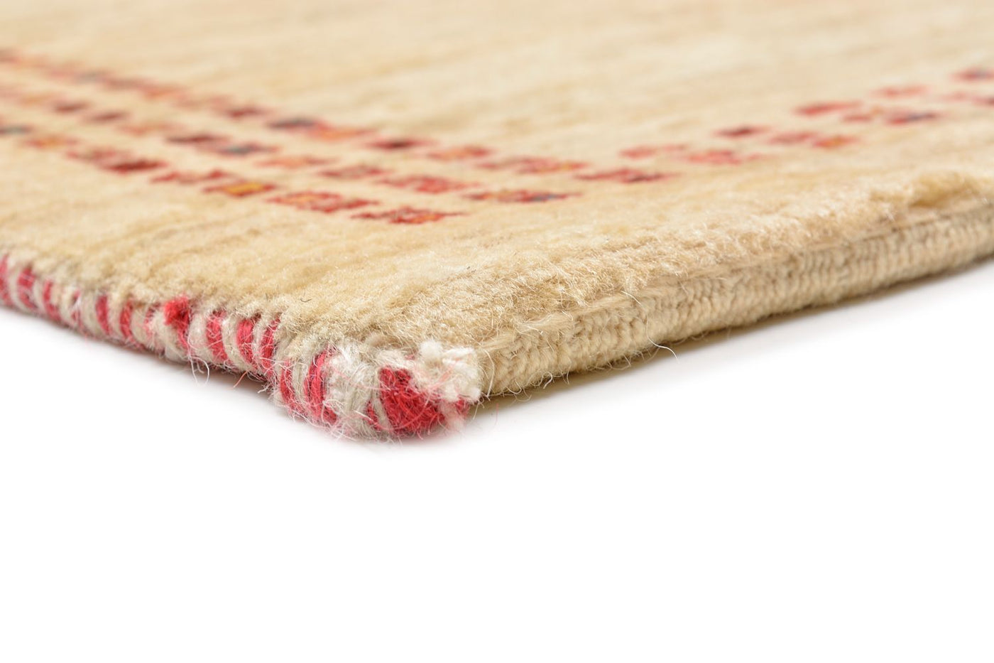Gabbeh Teppich - Loribaft Perser 119 x 81 cm - natur