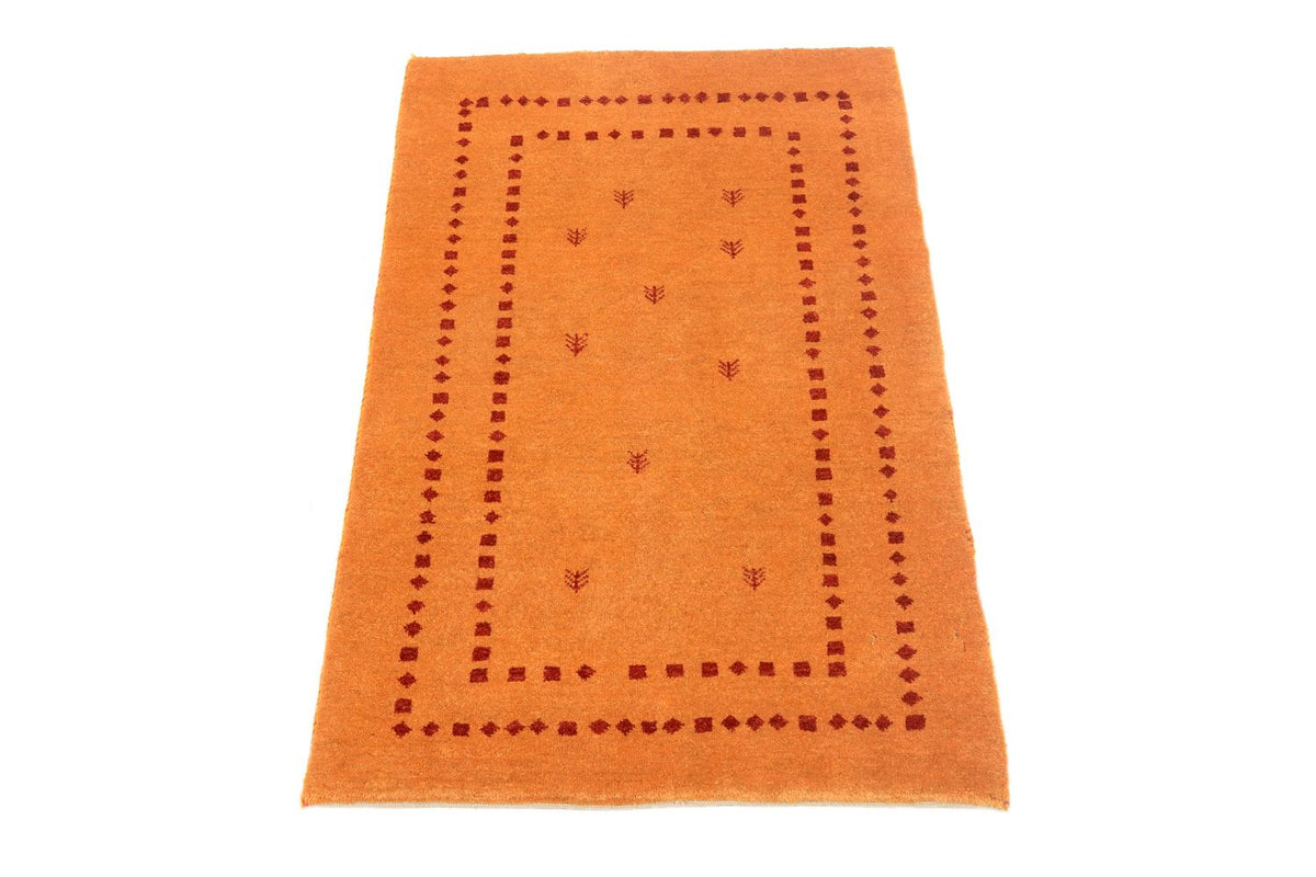 Gabbeh Teppich - Loribaft Perser 98 x 62 cm - orange