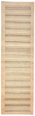 Gabbeh Teppich - Loribaft Perser 297 x 85 cm - sand