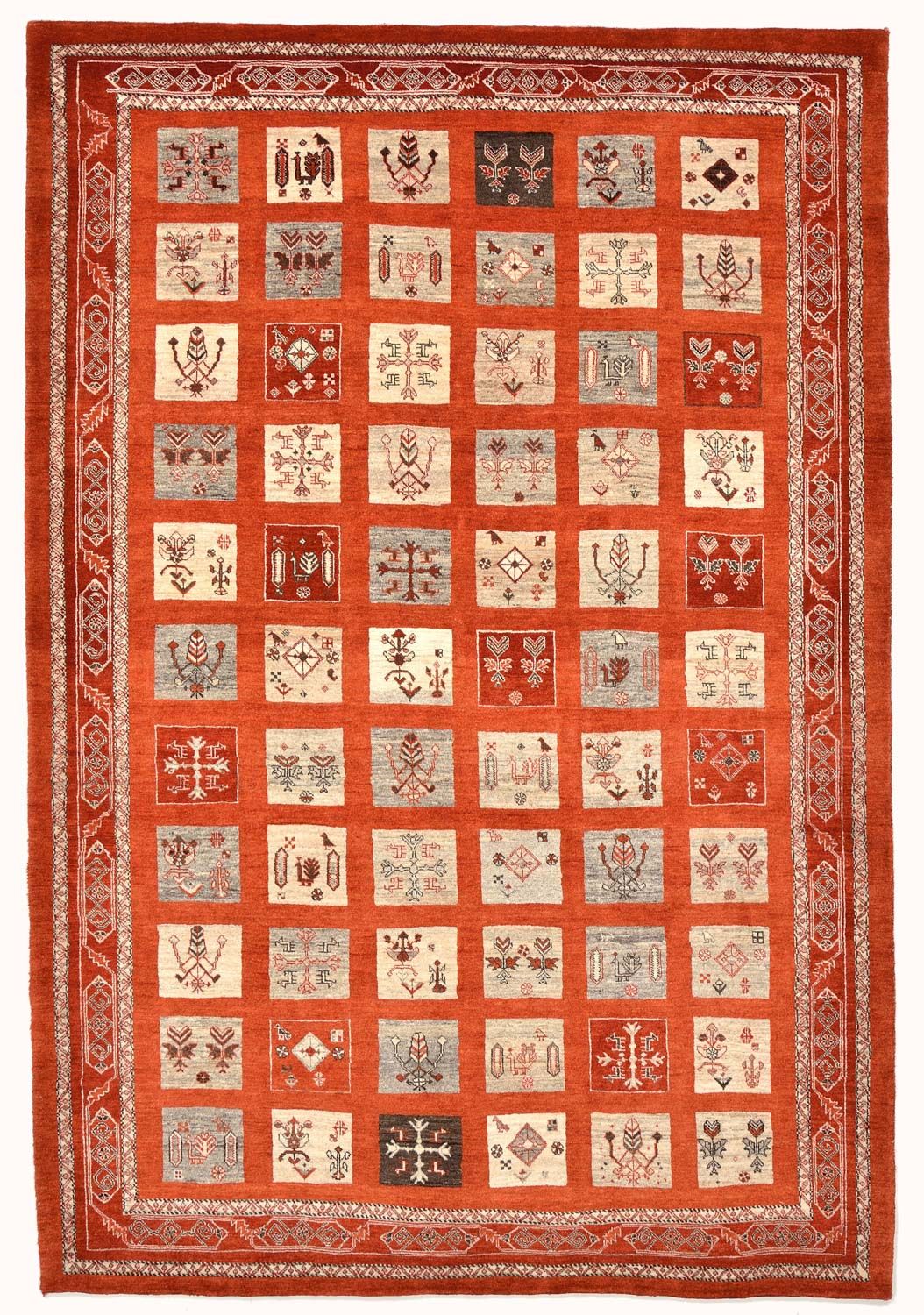 Gabbeh Teppich - Loribaft Perser 258 x 173 cm - rot