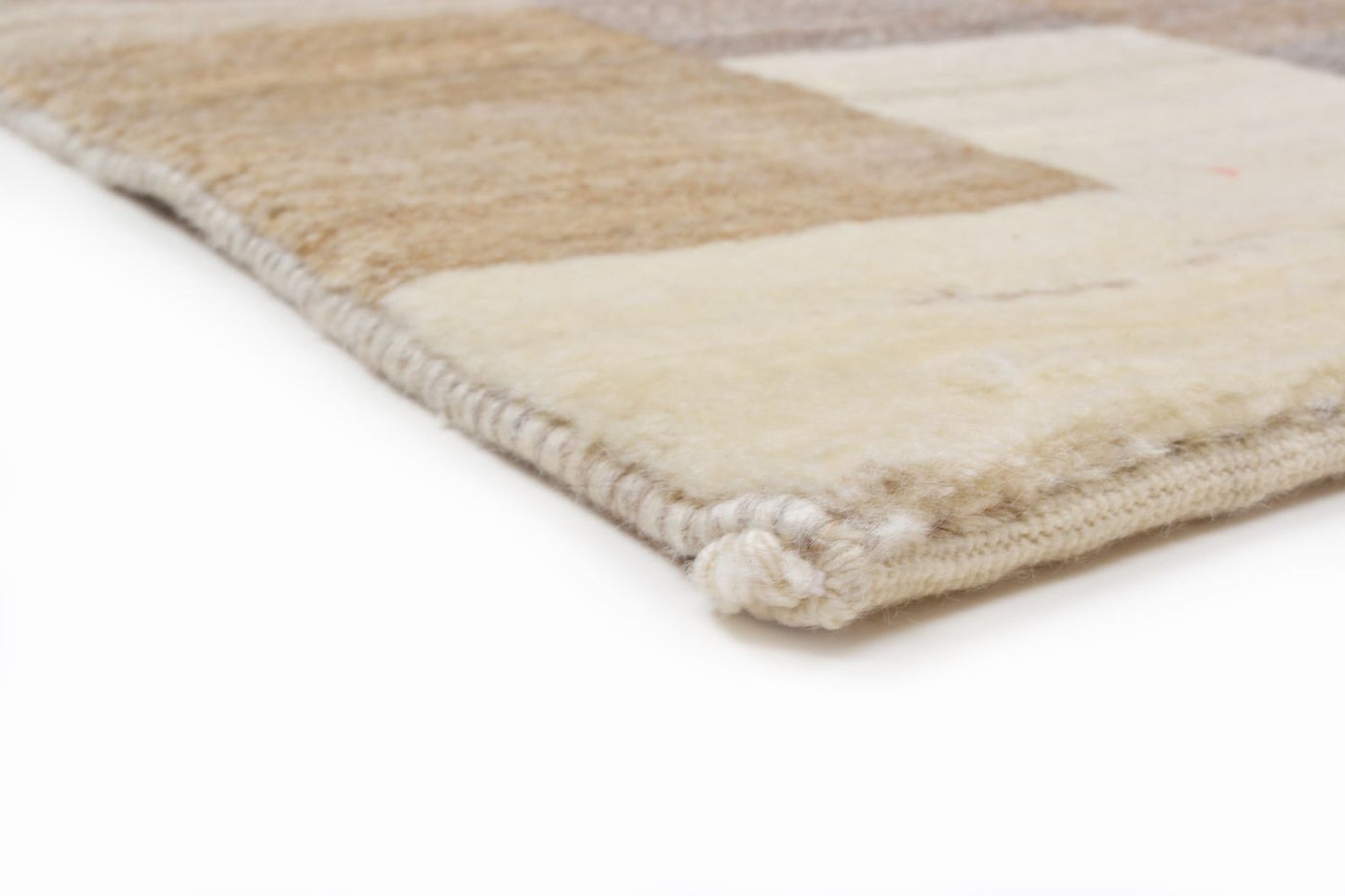 Gabbeh Teppich - Loribaft Perser 146 x 122 cm - hellbraun