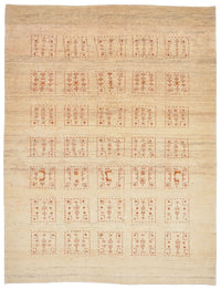 Gabbeh Teppich - Loribaft Perser 198 x 148 cm - natur