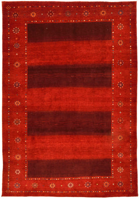 Gabbeh Teppich - Loribaft Perser 332 x 230 cm - rot