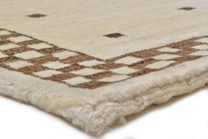 Gabbeh Teppich - Loribaft Perser 108 x 71 cm - sand