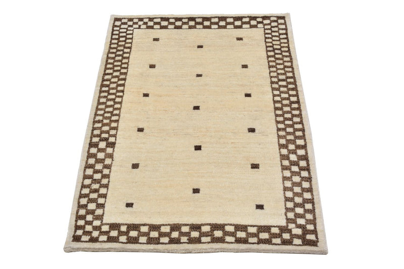 Gabbeh Teppich - Loribaft Perser 108 x 71 cm - sand