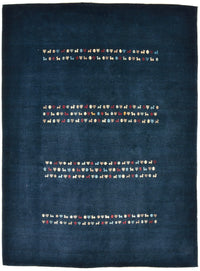 Gabbeh Teppich - Loribaft Perser 209 x 154 cm - blau