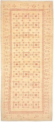 Gabbeh Teppich - Loribaft Perser 195 x 85 cm - beige