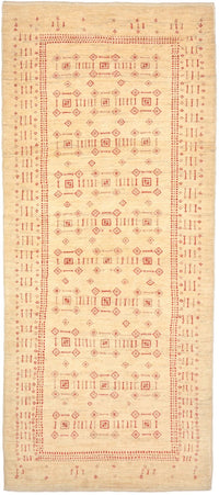 Gabbeh Teppich - Loribaft Perser 195 x 85 cm - beige