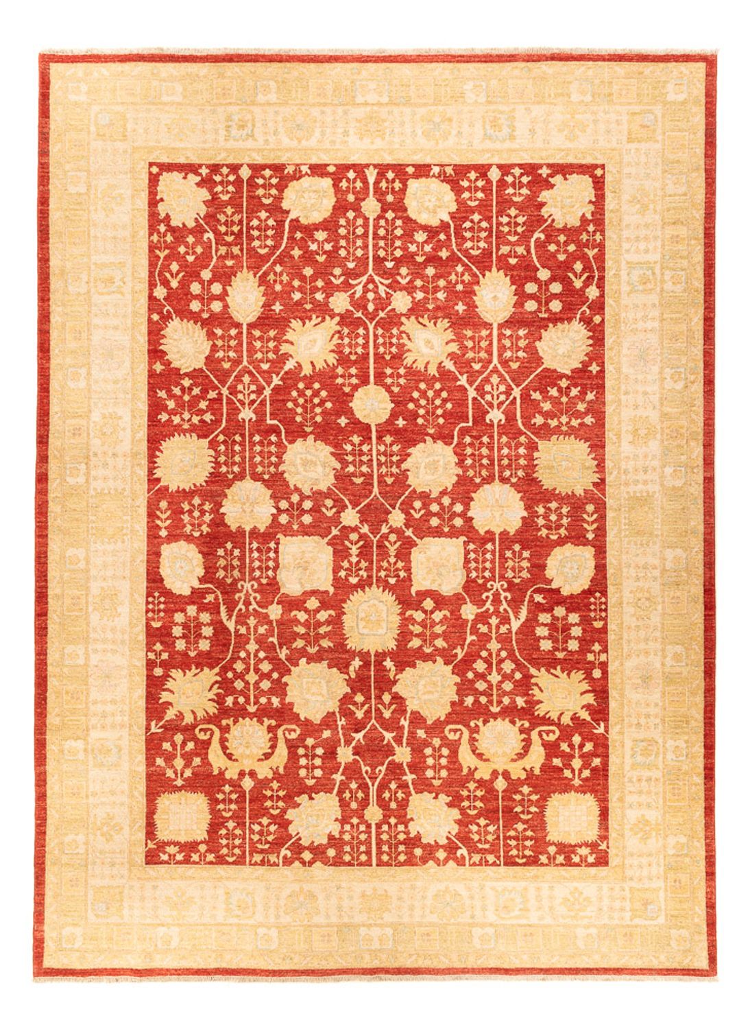 Ziegler Teppich - 343 x 254 cm - rot